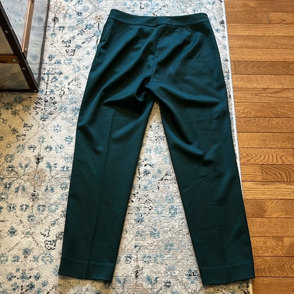 ST. JOHN Green Stretch Wool Dress Pants Size 4 - Picture 10 of 15